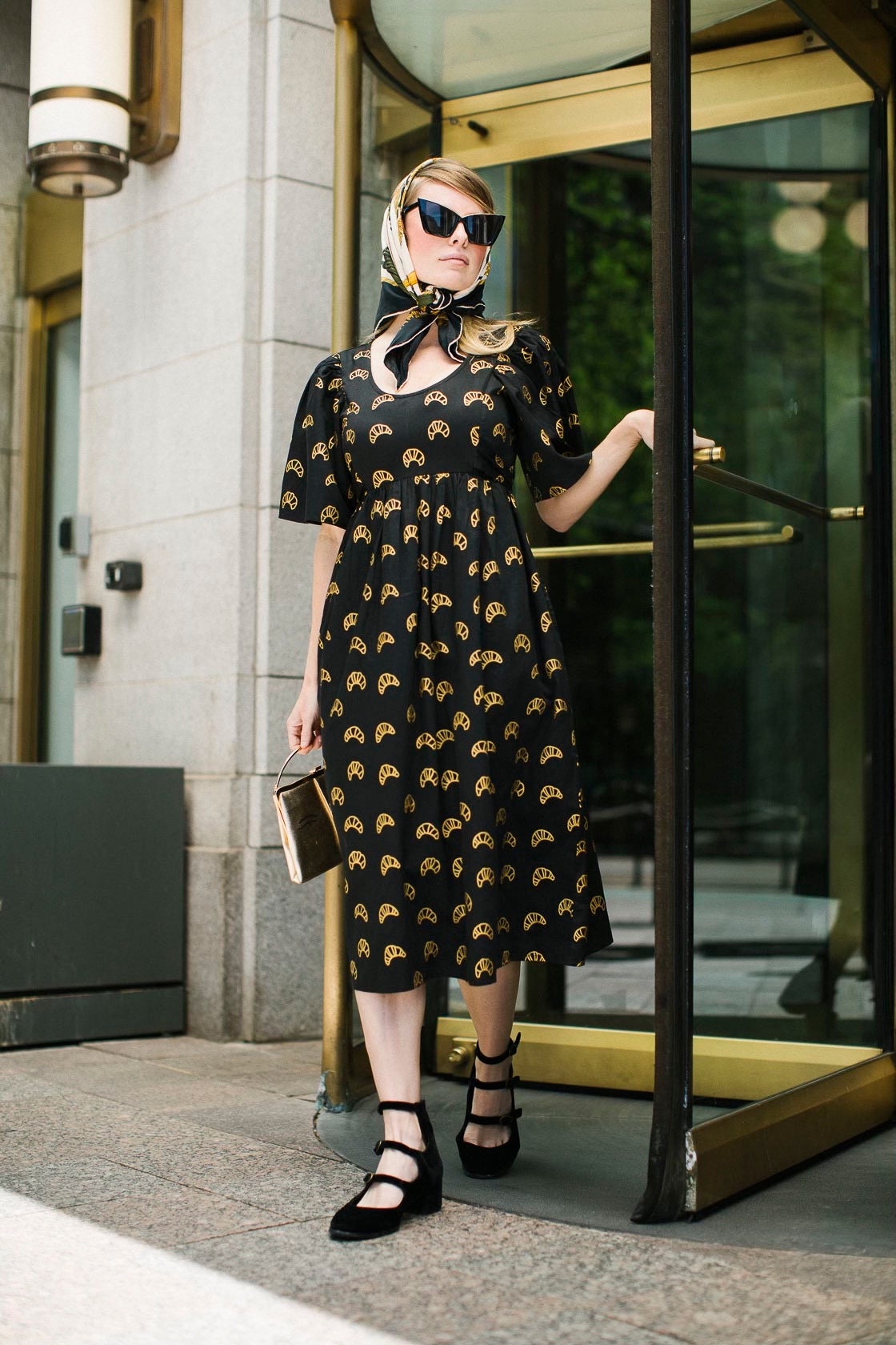 Flutter Sleeve Croissant Dress | Vintage Sun Dress | Summer Flutter Sleeve Croissant Dress | Vintage Sun Dress | Summer