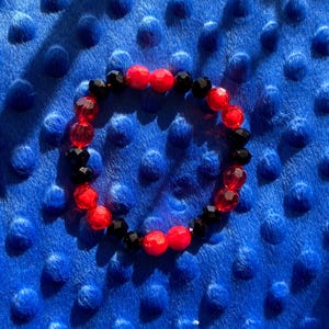 Rogue ninja anime inspired beaded bracelet