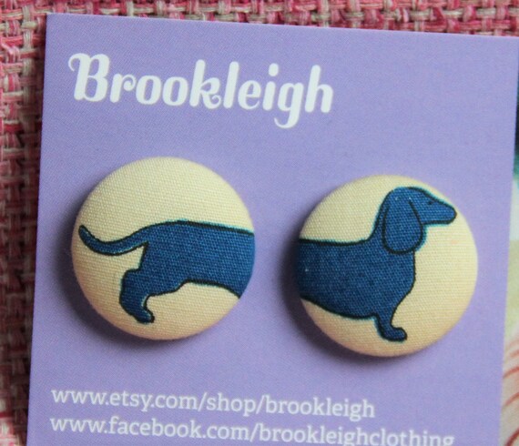 Dachshund Dog Puppy 23mm Earrings Hypoallergenic Etsy