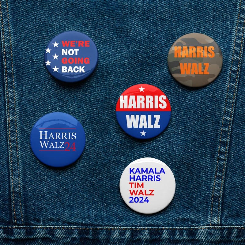 Harris Walz Buttons - Etsy