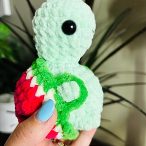 Crochet Big Booty Turtle Plushie: Cheeky Handmade Amigurumi Toy