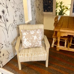 Miniature Chair Furniture l 1:12 Scale Dollhouse Miniatures l Modern Miniatures l by JoDearingDesigns