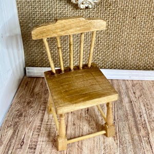 Miniature Chair  l 1:12 Scale Dollhouse Miniatures l Modern Miniatures l by JoDearingDesigns