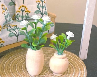 1:12 Scale Miniature Plant Set l Dollhouse Decor