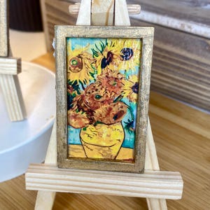 Miniature Art Framed Decor l 1:12 Scale Dollhouse Miniatures l Modern Miniatures l by JoDearingDesigns