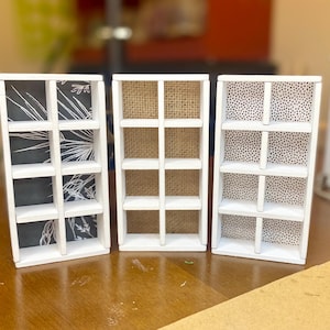 Miniature Bookcase - 1:12 Scale Dollhouse Cube Storage