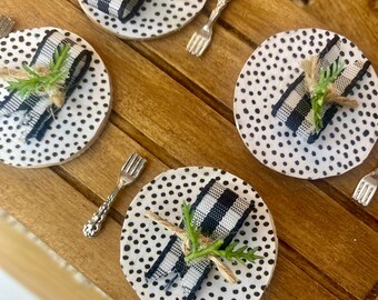 Dollhouse Miniatures 1:12 Scale Placemats and Napkins