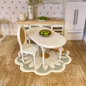 Miniature Rug | 1:12 Scale Dollhouse Decor