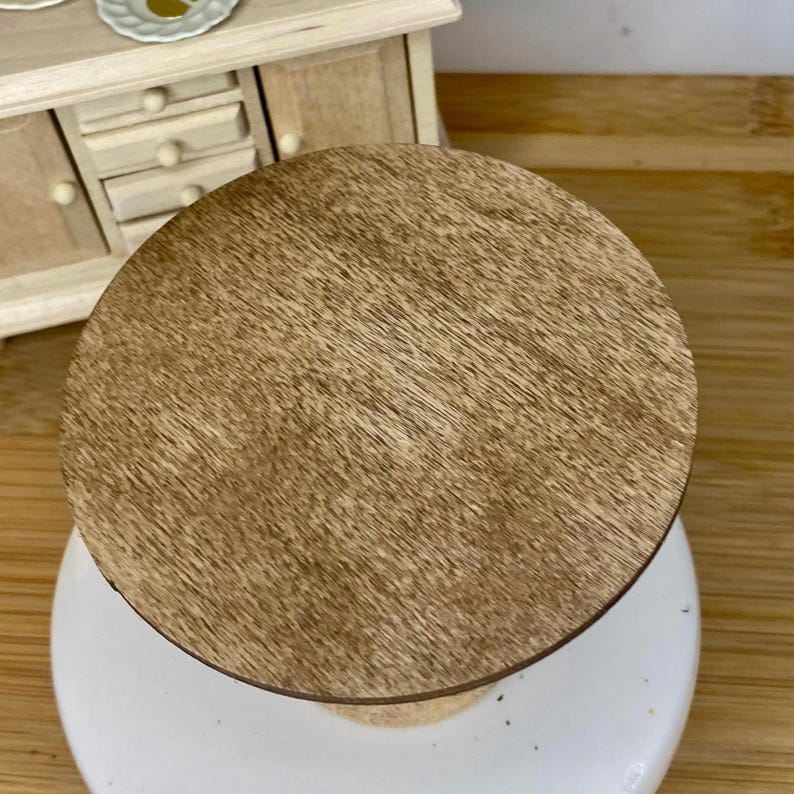 1:12 Scale Dollhouse Miniature Round Kitchen Table image 5