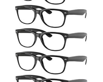 EYEBOGO Taylor 5-Pack Designer Wayfarer Reading Glasses for Men