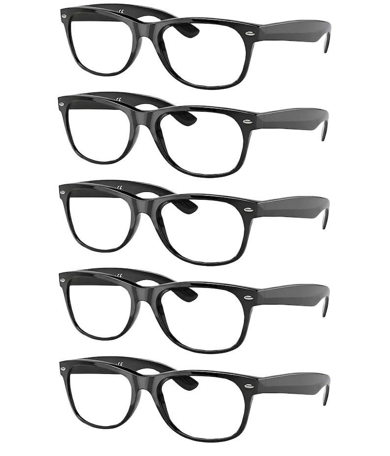 EYEBOGO Taylor 5-Pack Designer Wayfarer Reading Glasses for Men and Women image 1