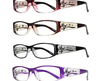 EYEBOGO Kaylee 4-Pack Stylish Reading Glasses for Women