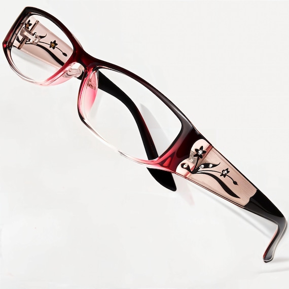 EYEBOGO Kaylee Burgundy Stylish Reading Glasses for Women - Etsy display picture 2