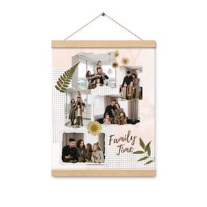 Art mural personnalisé avec collage de famille | Décoration photo de famille personnalisée | Cadeau familial unique | Collage de photos personnalisable | Décoration murale souvenir de famille