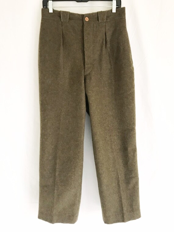 Vintage 50’s WW2 Era Wool Army Field Pants. Waist… - image 5