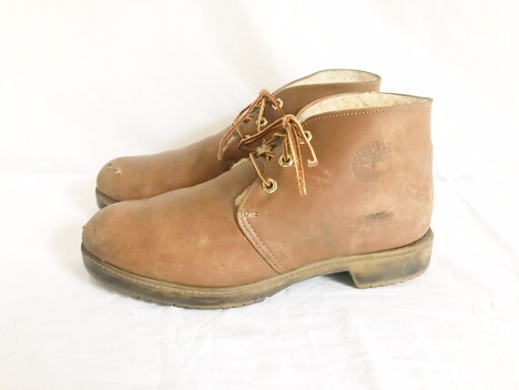 Vintage Timberland Shearling Lined Work 