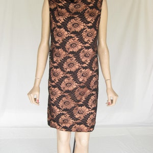 Vintage 60's Mod Lace Cocktail Dress. Women's Medium image 2