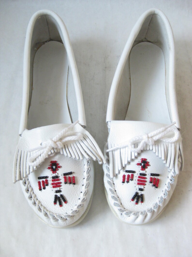vintage leather moccasins