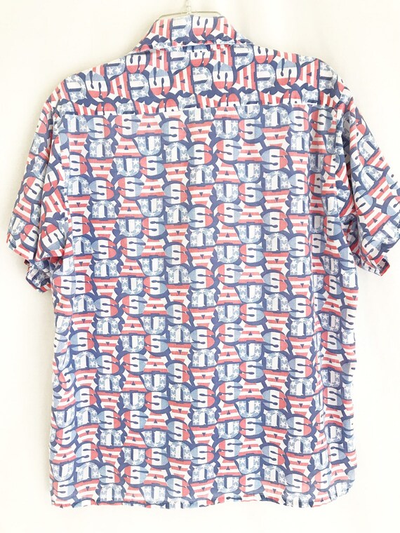 Vintage 70's U.S.A. Novelty Print Short Sleeve Sh… - image 10