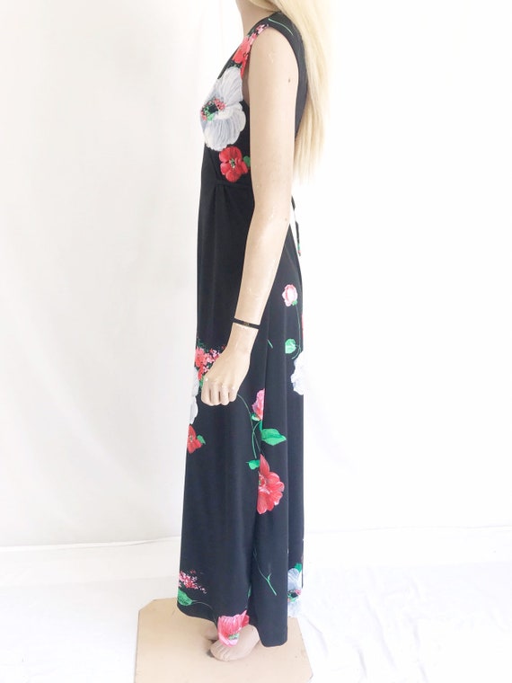 Vintage 70's Printed Maxi Dress. Women's Small - image 4
