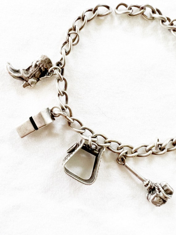 Vintage Sterling Sliver Charm Bracelet