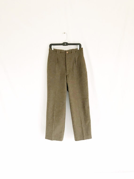 Vintage 50’s WW2 Era Wool Army Field Pants. Waist… - image 4