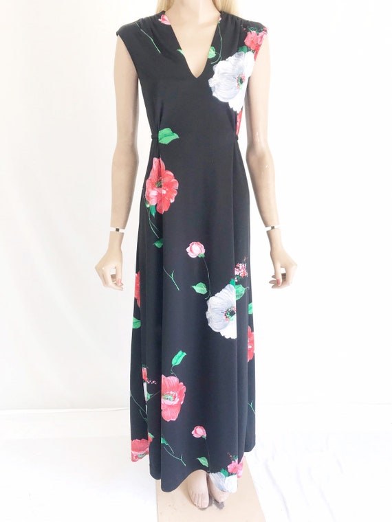 Vintage 70's Printed Maxi Dress. Women's Small - image 2