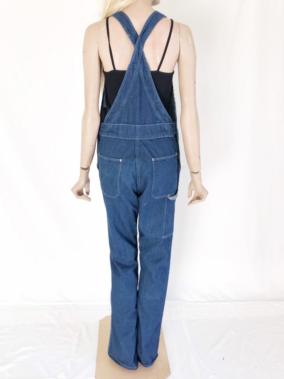 Vintage 70’s Flared Denim Overalls. Women’s Small - image 5