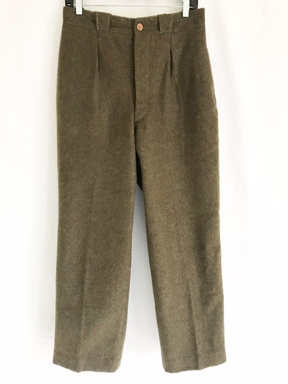 Vintage 50’s WW2 Era Wool Army Field Pants. Waist… - image 6