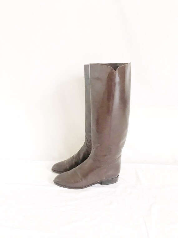 Vintage 80s Charles David Tall Riding Boots. Women