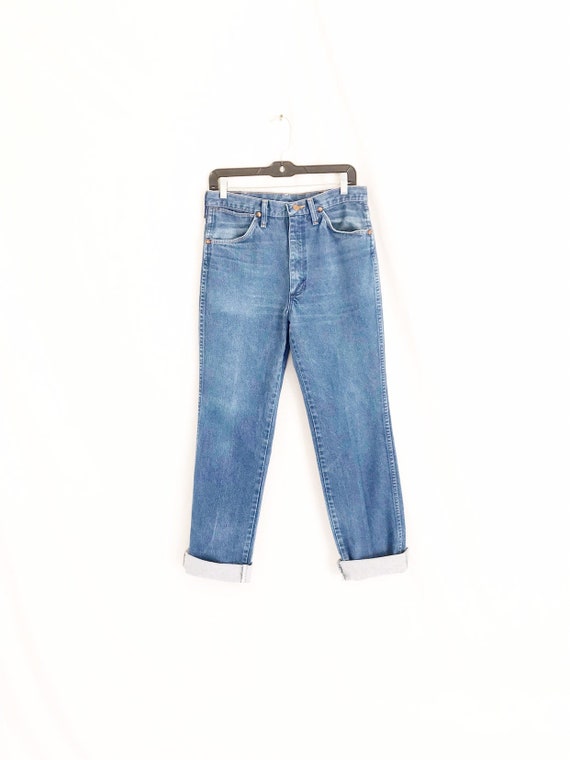 Vintage 80's Wrangler Made in U.S.A. Straight Leg… - image 2