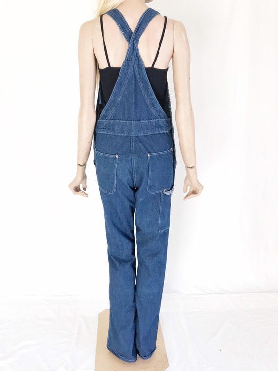 Vintage 70’s Flared Denim Overalls. Women’s Small - image 6