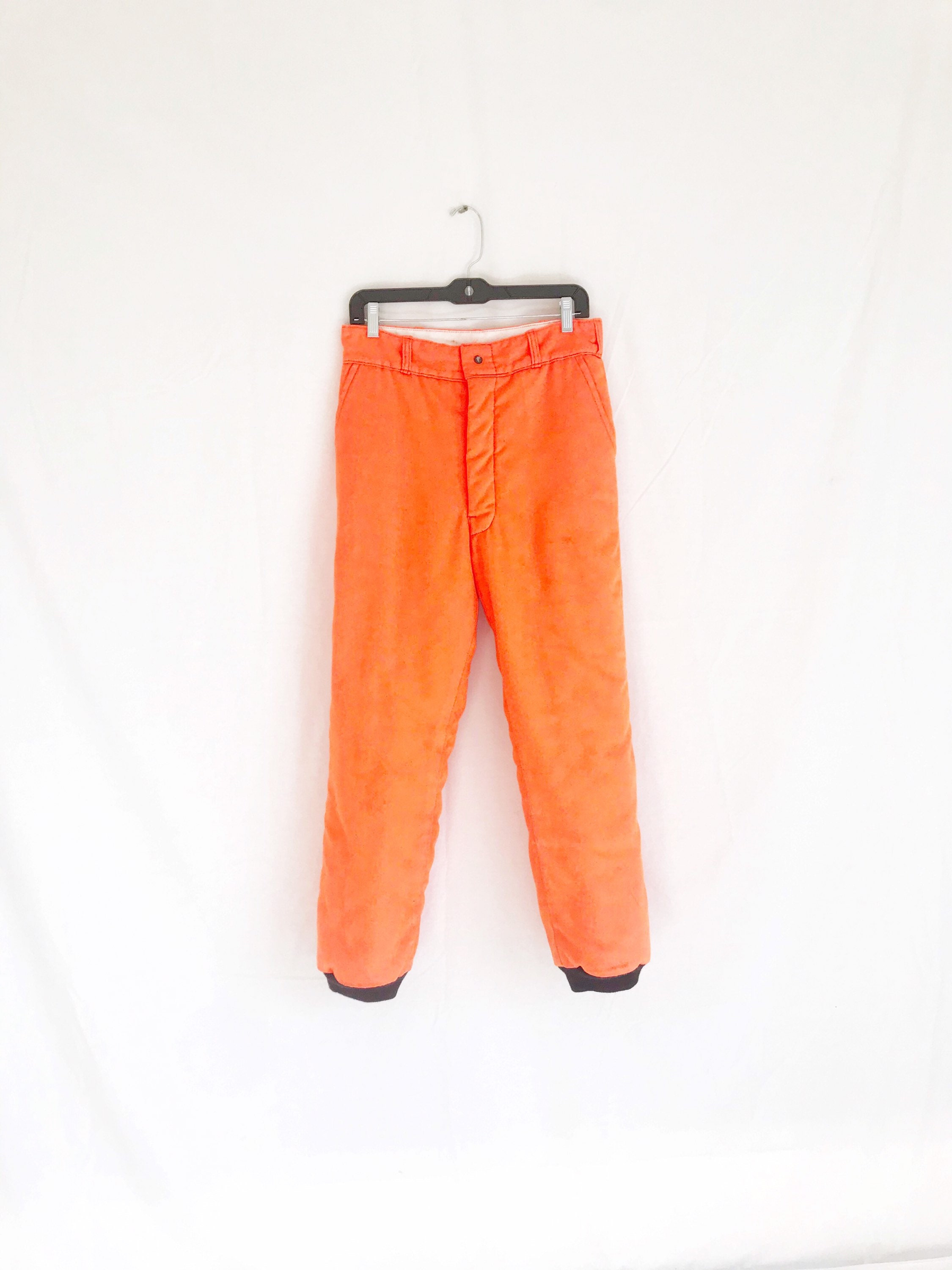 Vintage Orange Insulated Utility Work Pants. Men's Small Etsy