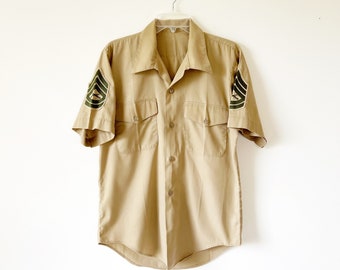 Vintage Military Issue Short Sleeve Shirt