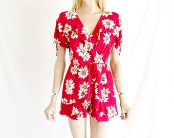 Vintage 90’s Floral Romper. Women”s Small