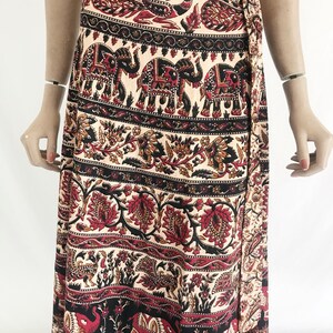 Vintage 70's India Cotton Wrap Skirt image 5