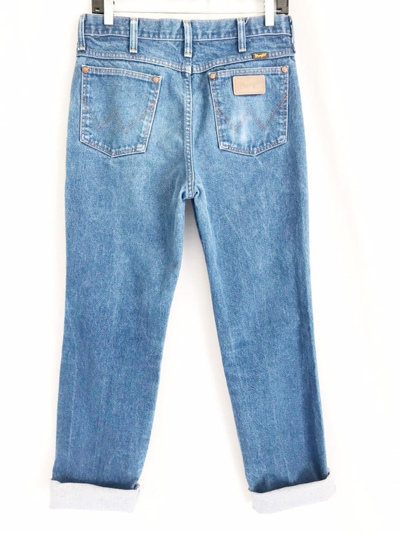 Vintage 80's Wrangler Made in U.S.A. Straight Leg… - image 8