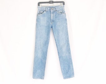 Vintage 70's LEE Straight Leg High Waist Jeans. Waist 27"