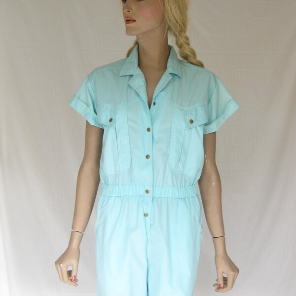 Vintage 80s NWT Lightweight  Coveralls JUMPSUIT