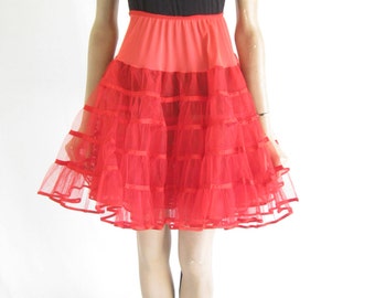 Vintage 60's Red Crinoline Skirt