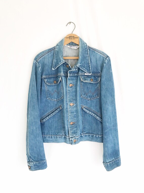 Vintage 70's WRANGLER Denim Trucker Denim Jacket.