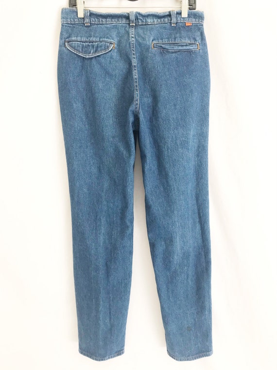 Vintage 80's LEVIS Pleated High Waisted Jeans. Ma… - image 5