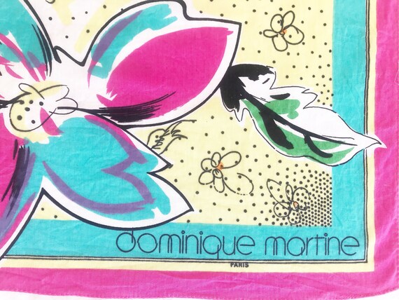 Vintage 80's Dominique Martine Paris Designer Sca… - image 4