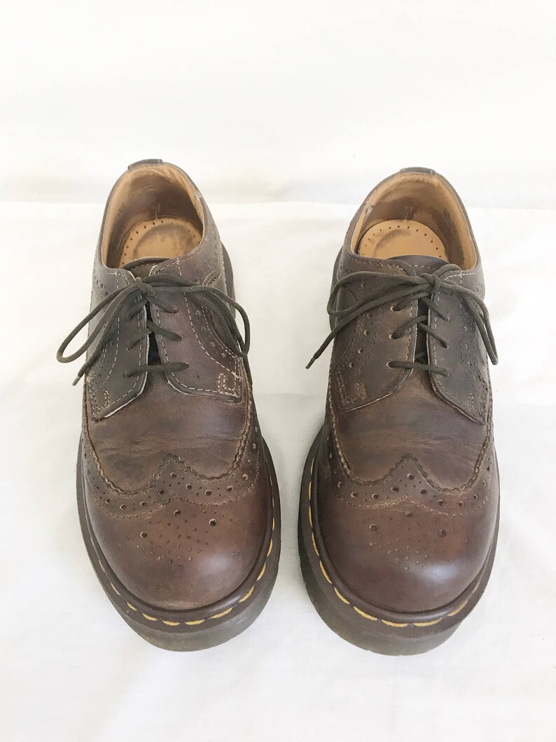 Vintage 90's Doc Marten Chunky WingTip Shoes. Size 4 UK// | Etsy