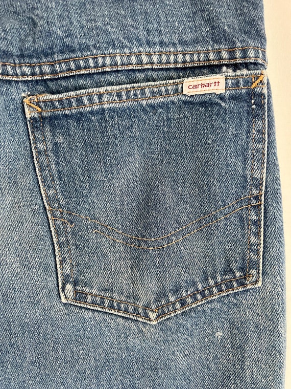 Vintage CARHARTT Denim Straight Leg Jeans. Made i… - image 7