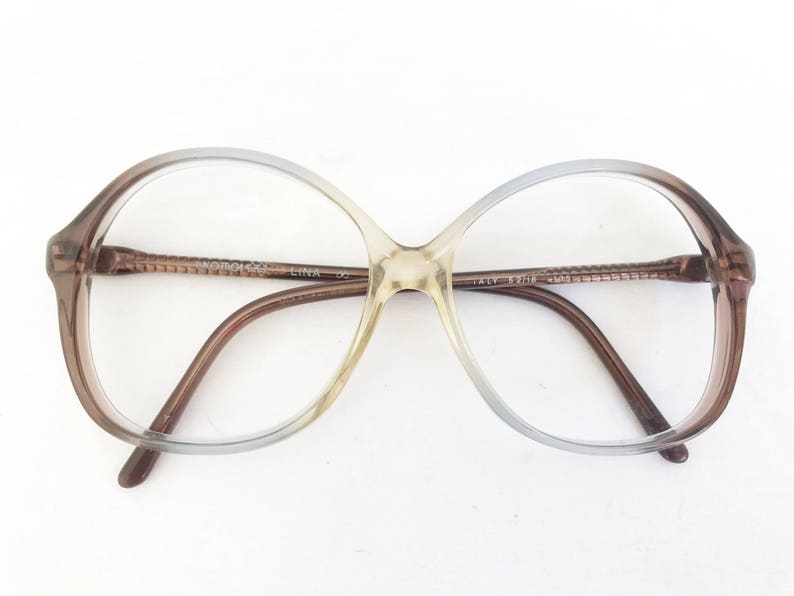 Vintage 80's Italian Ombre Oversized Frames image 2