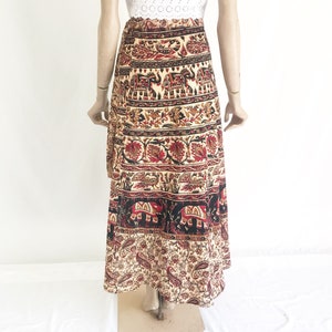 Vintage 70's India Cotton Wrap Skirt image 4