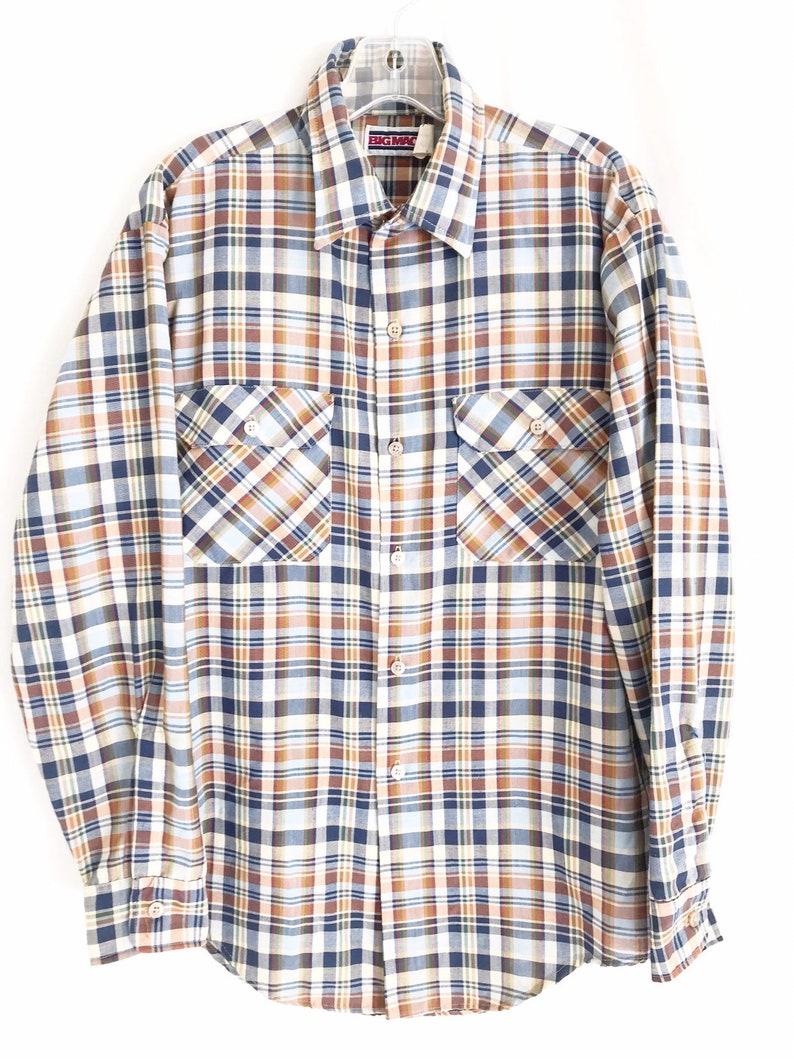 Vintage 70/'s Big Mac Work Shirt Men/'s Medium