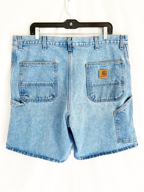 Vintage 90’s CARHARTT Made in U.S.A. Denim Shorts… - image 3