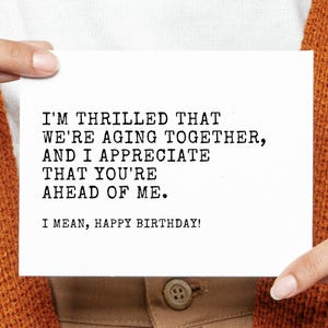 Funny Birthday Card for Husband, Boyfriend, Friend